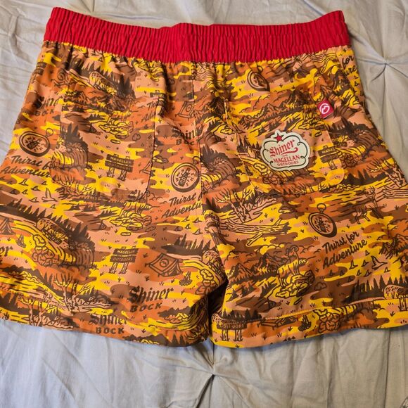 Magellan Shiner Swim Trunks Mens medium Board Shorts Printed Fish Gear - Picture 3 of 9